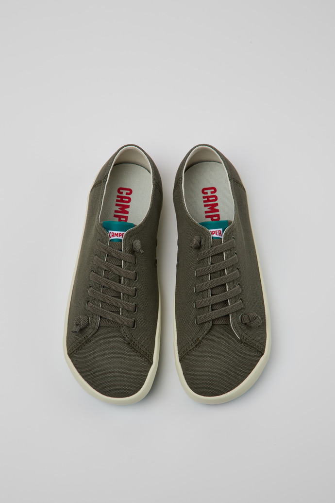 Peu Rambla Green Recycled Cotton Men's Sneaker.