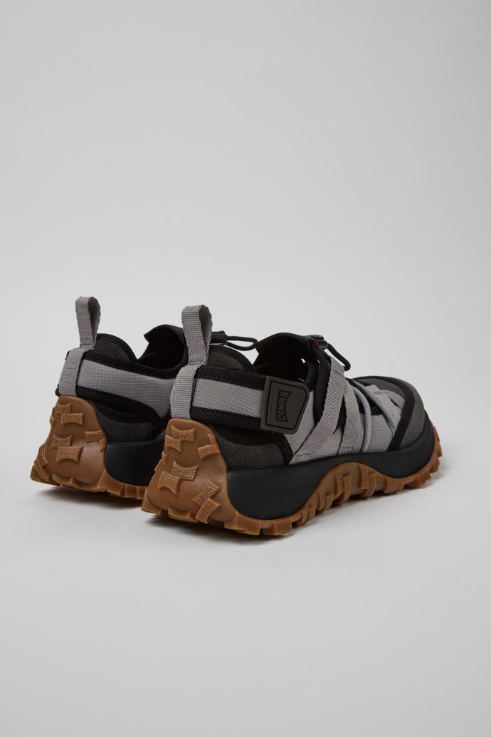 Drift Trail VIBRAM Gray Recycled PET and Nubuck Sneakers for Women.