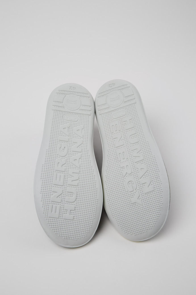 Beetle Blue Recycled Cotton and Nubuck Ankle Boots for Men.