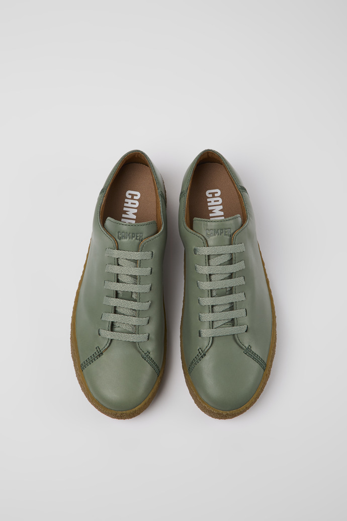 Peu Terreno Green leather shoes for men