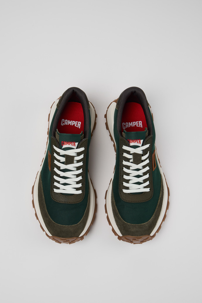 Drift Trail Green Textile and Nubuck Sneakers for Men.