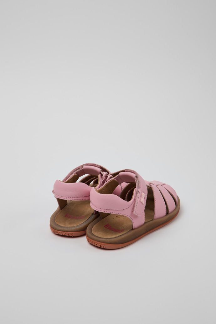 Bicho Pink Leather Closed Sandal for Kids.