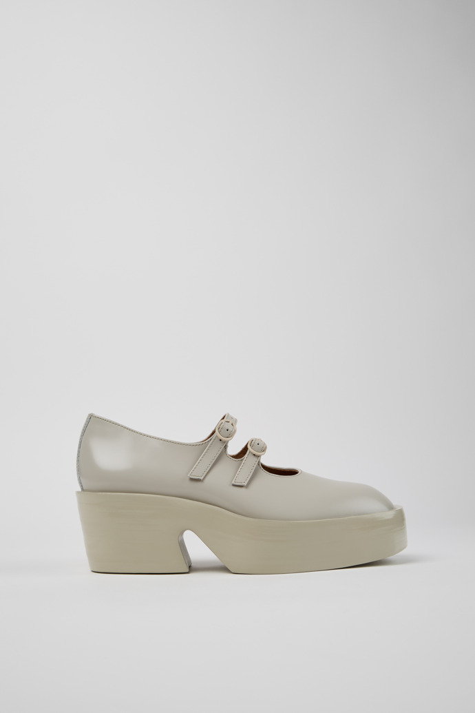 Billie Gray Leather Moccasins for Women.