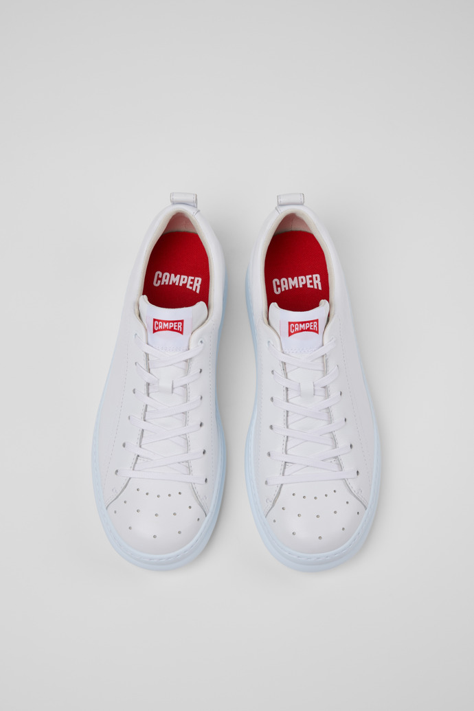 Runner White Leather Sneakers for Men.