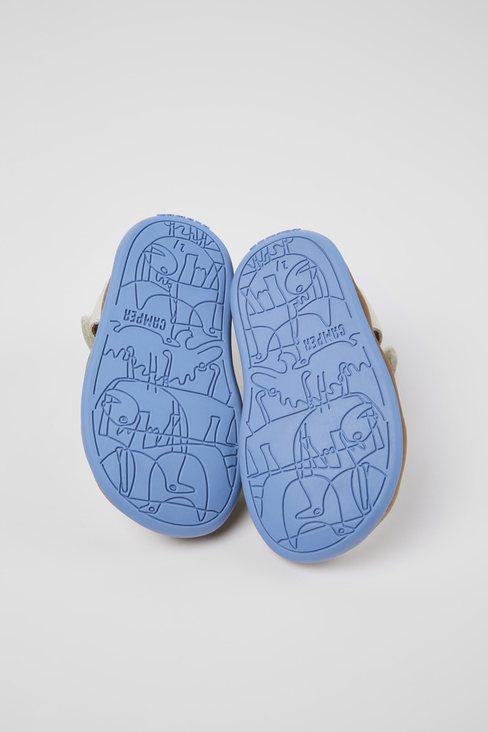 Bicho White Leather Sandal