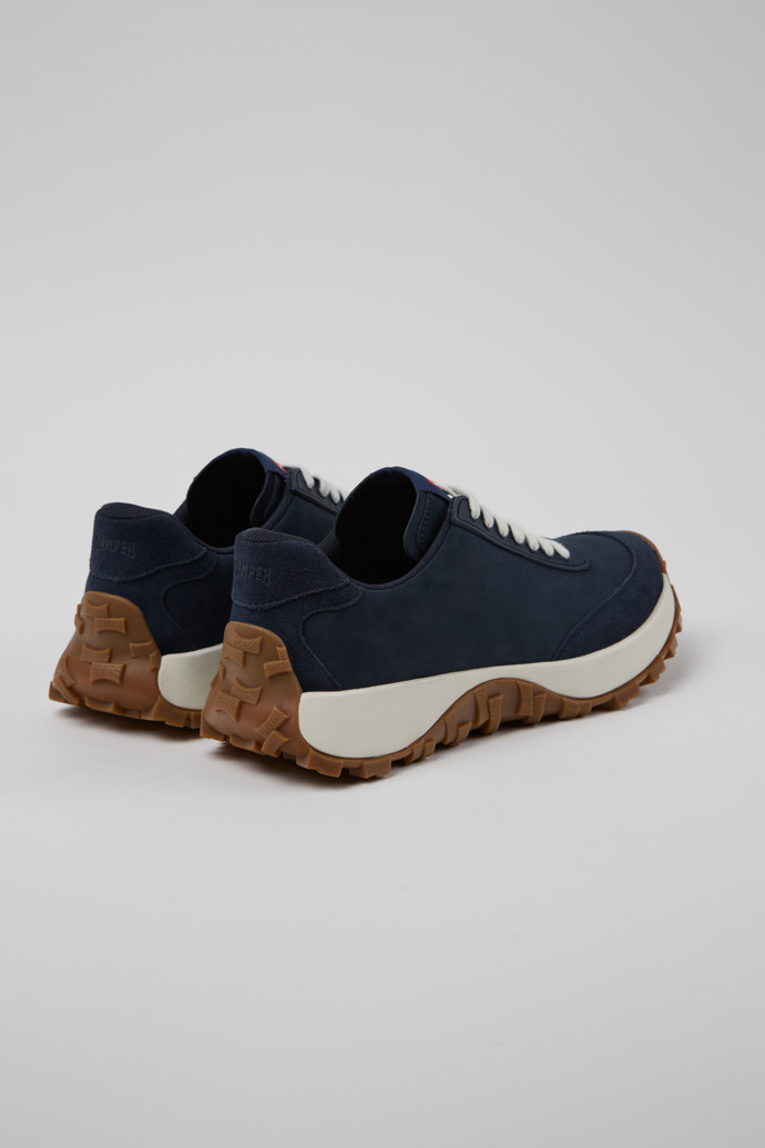 Drift Trail VIBRAM Blue Nubuck and Textile Sneakers for Men.