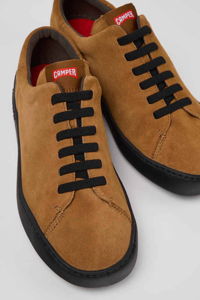 Peu Touring Brown Suede Sneakers for Men.
