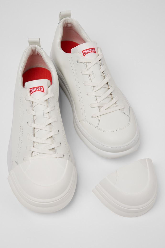 Junction Runner Toe Caps White rubber toe caps