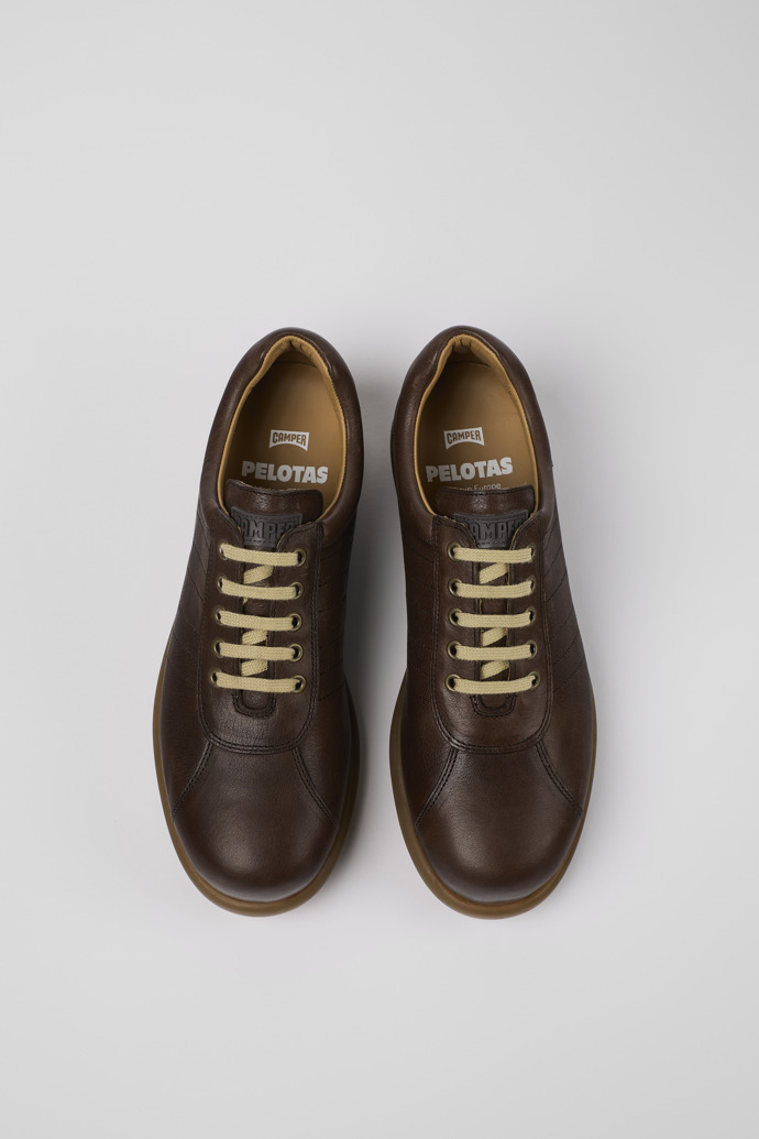 Pelotas Brown Leather Shoes for Men.