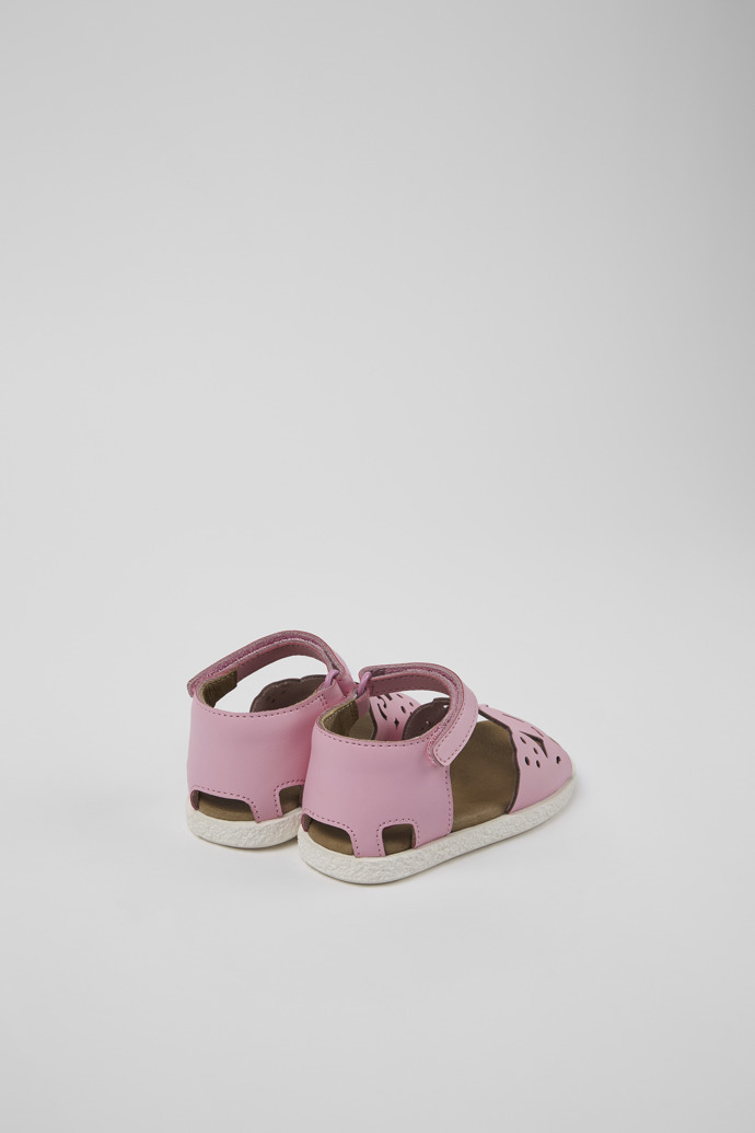 Twins Pink Leather 2-Strap Sandal