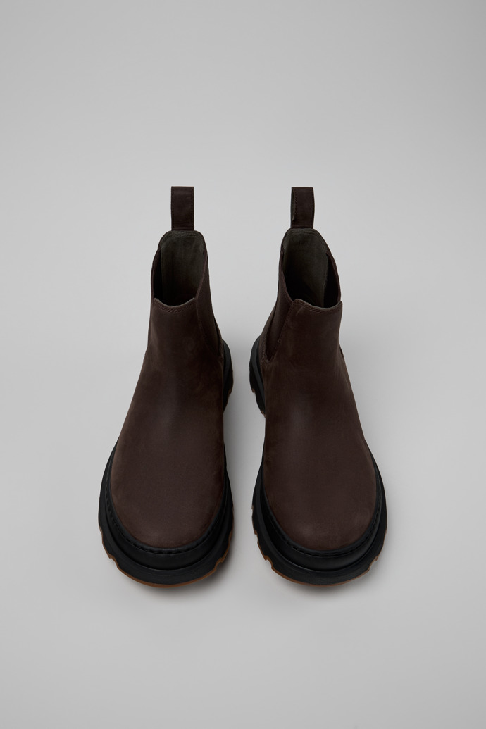 Brutus+ Brown Nubuck Ankle Boots for Women.