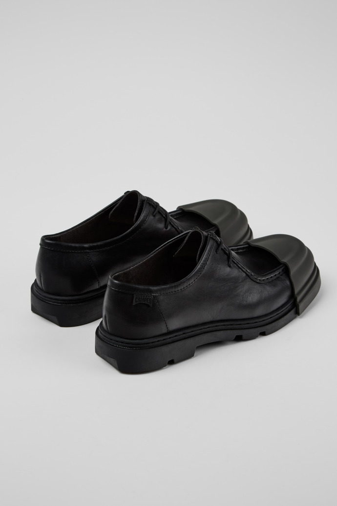 Junction Black Leather Men's Shoe.