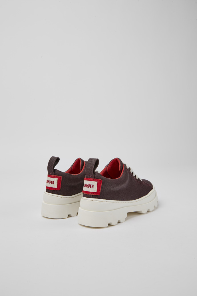 Brutus Burgundy organic cotton shoes for kids
