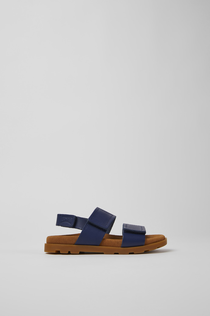 Brutus Sandal Navy blue leather sandals for kids