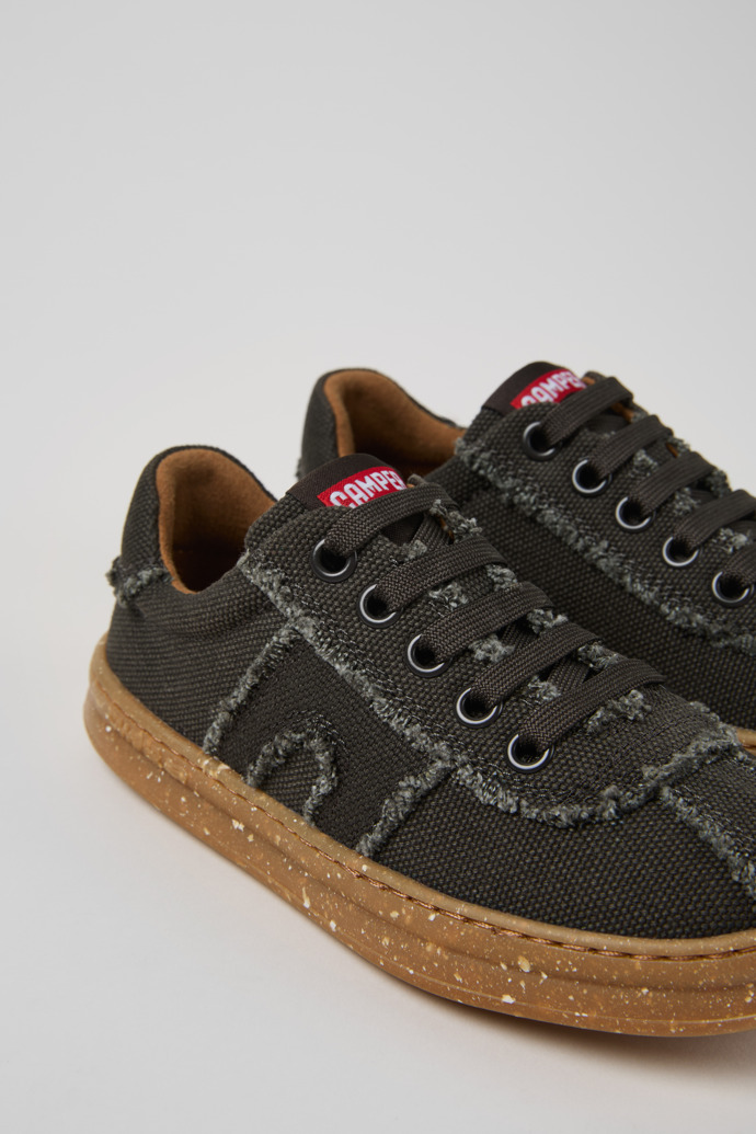 Runner Gray Recycled Cotton Sneakers for Kids.