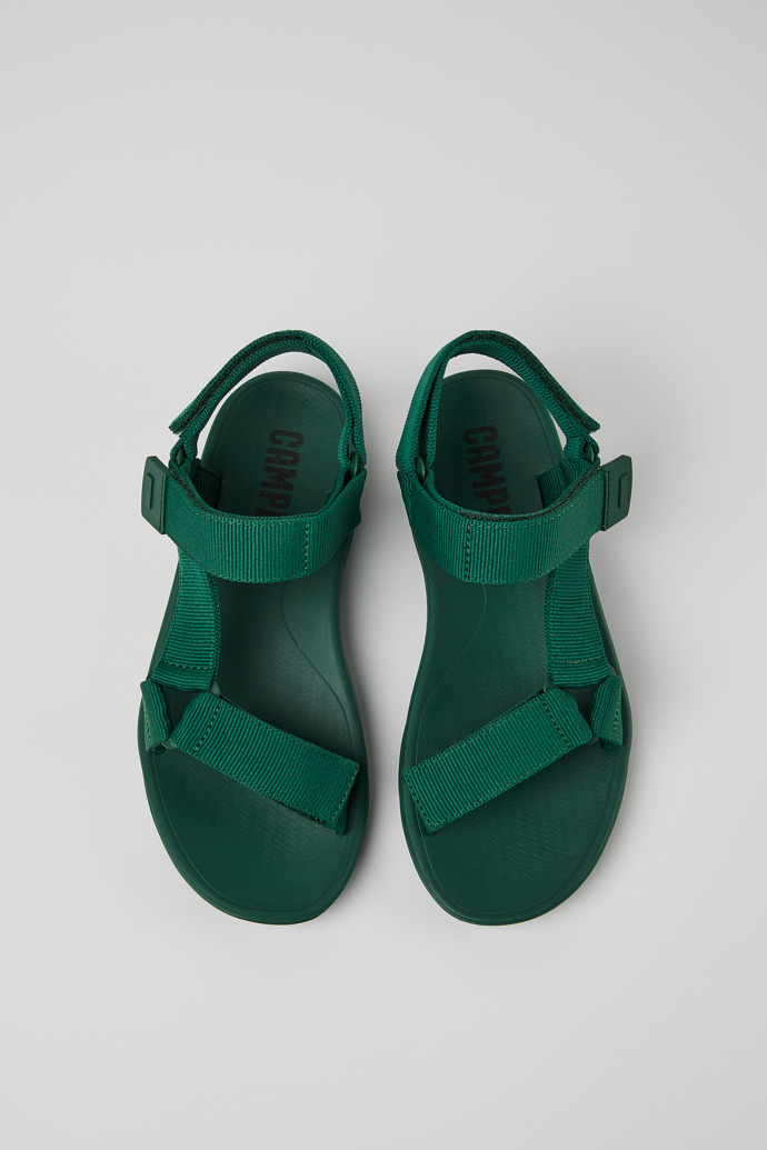 Match Green textile sandals for men