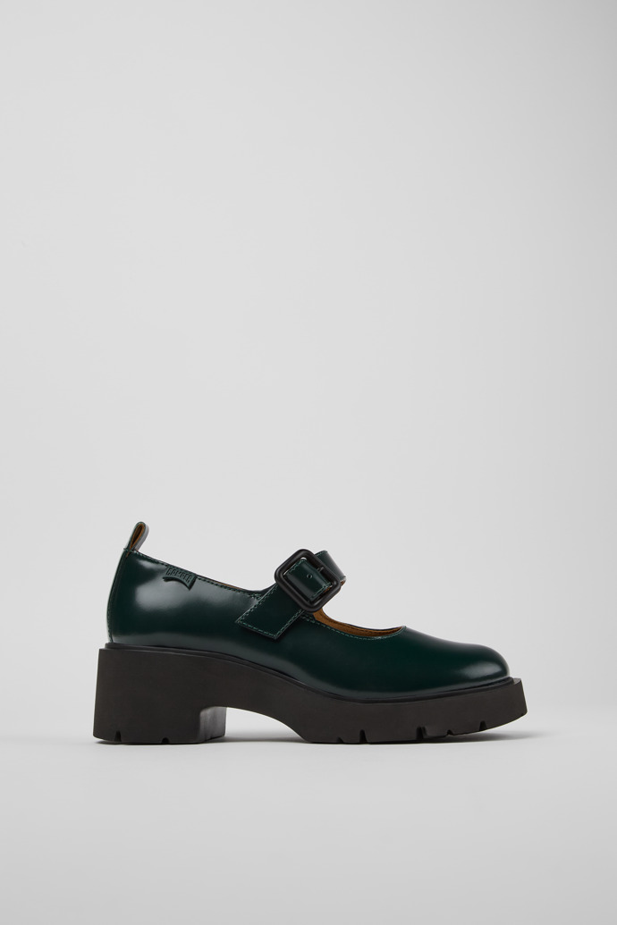 Milah Green Leather Mary Jane for Women