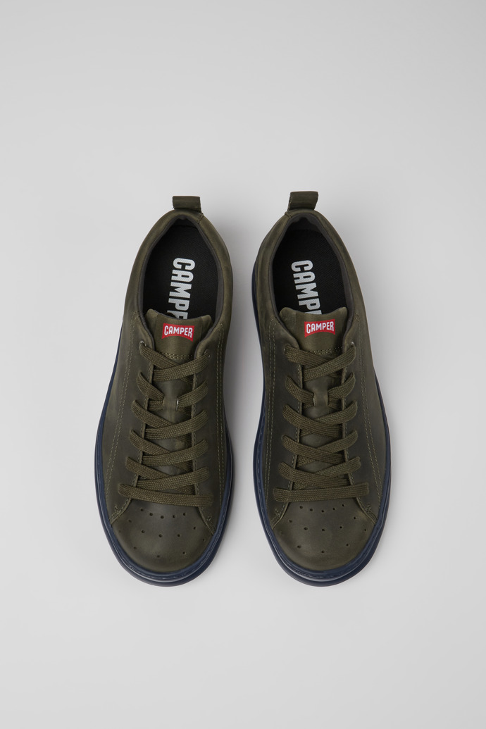 Runner Green leather sneakers for men