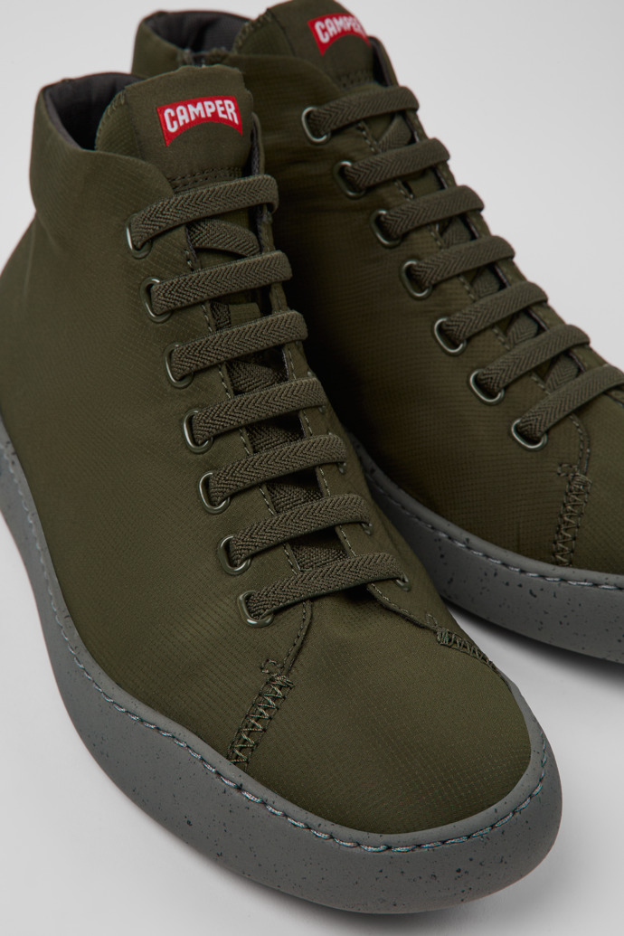 Peu Touring Green Textile Sneaker Boots for Men.