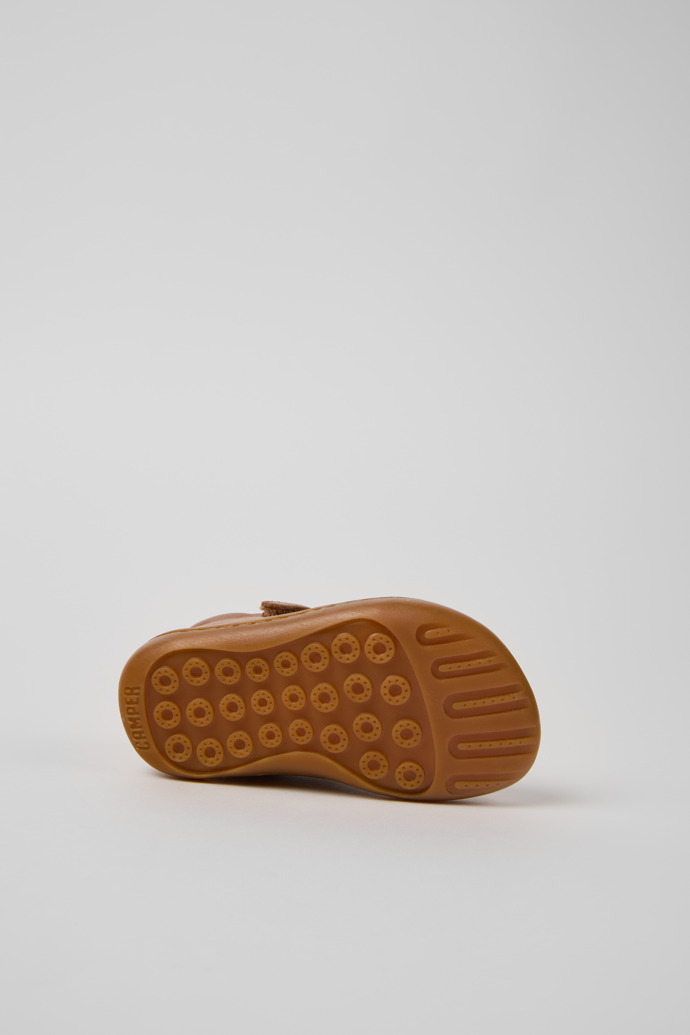 Twins Nude Leather Kids' Shoes.