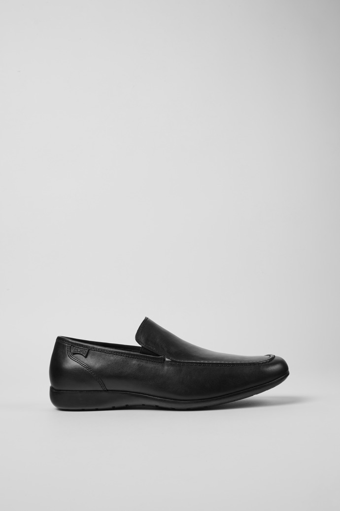 Mauro Black Leather Moccasins for Men.