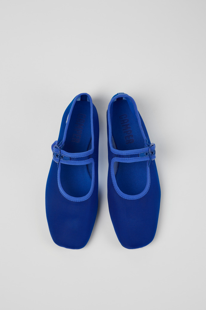 Casi Myra Blue Textile Mary Jane for Women