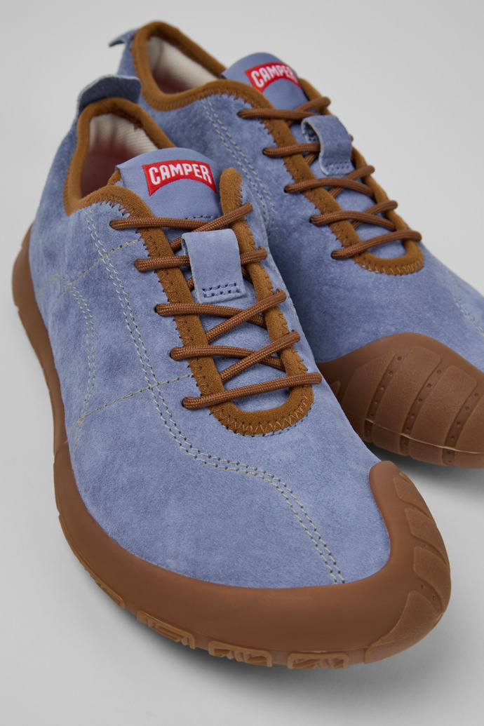 Peu Path Blue Nubuck Sneakers for Women.