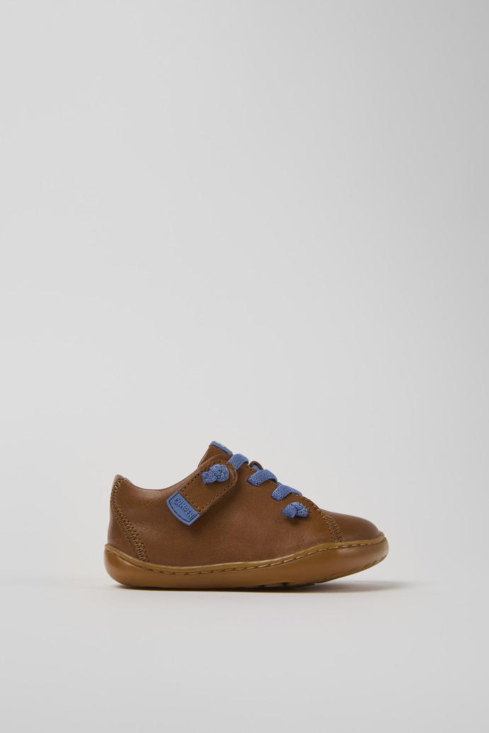 Peu Brown Leather Shoes for Kids.