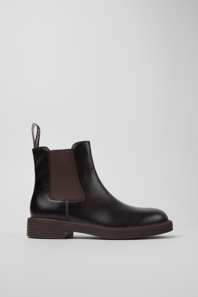 Dean Brown leather ankle boots for men