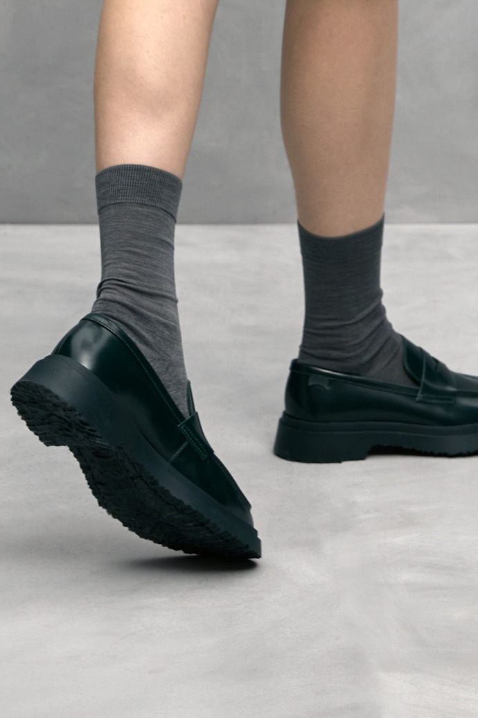 Walden Green leather loafers for women