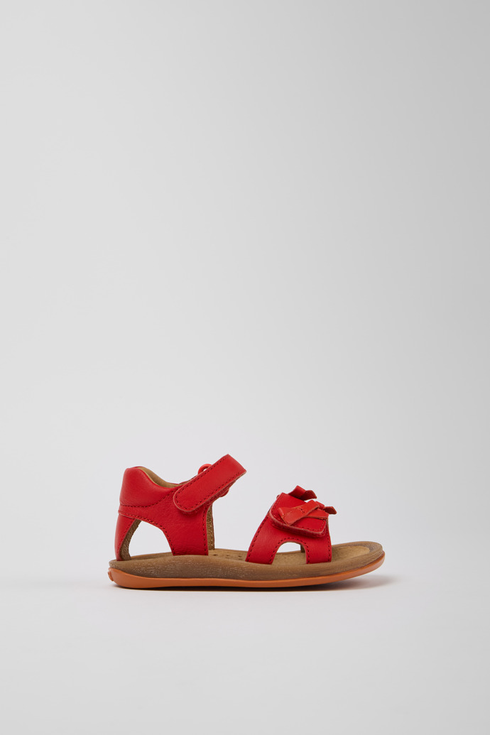 Twins Red Leather Kids' Sandal for Children.