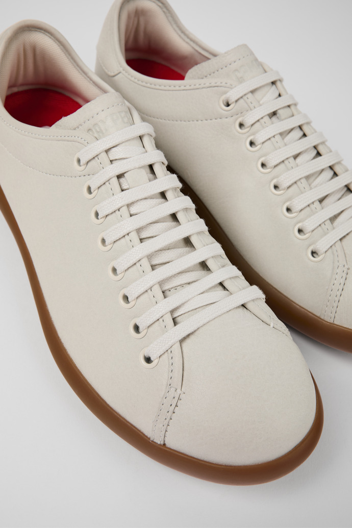 Pelotas Soller White Leather Men's Sneakers.
