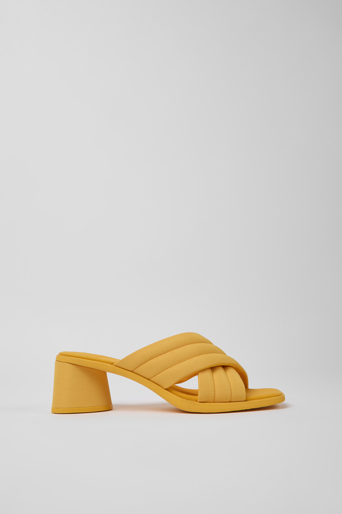 Kiara Orange textile sandals for women