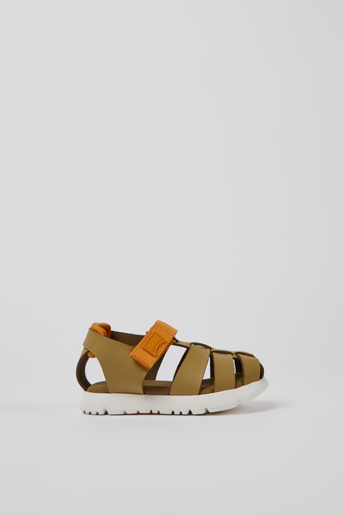Oruga Brown leather sandals