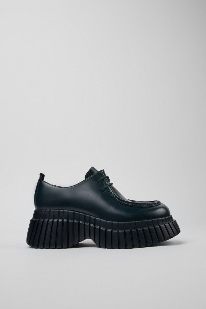 BCN Green leather shoes for women