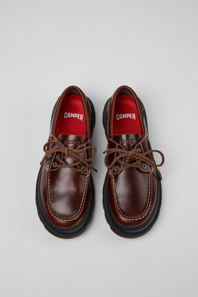 Brutus+ Brown Leather Moccasins for Men.