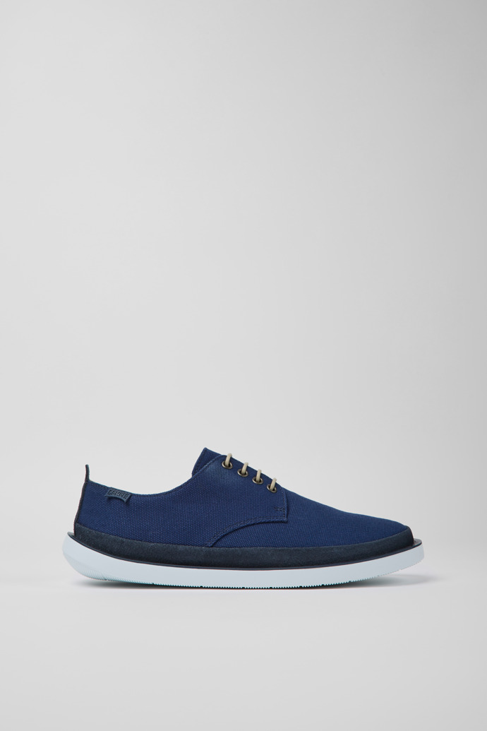 Wagon Blue textile and nubuck shoes for men