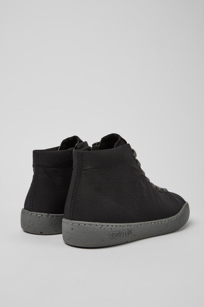 Peu Touring Black Textile Sneaker Boots for Men.