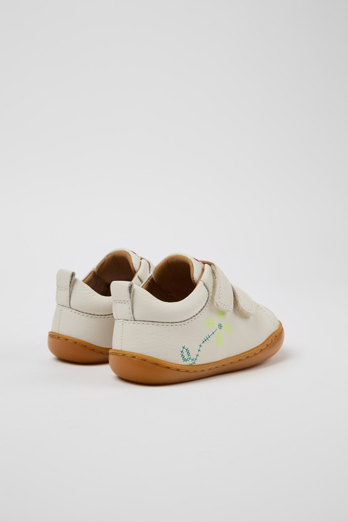 Twins White Leather Kids' Sneakers.