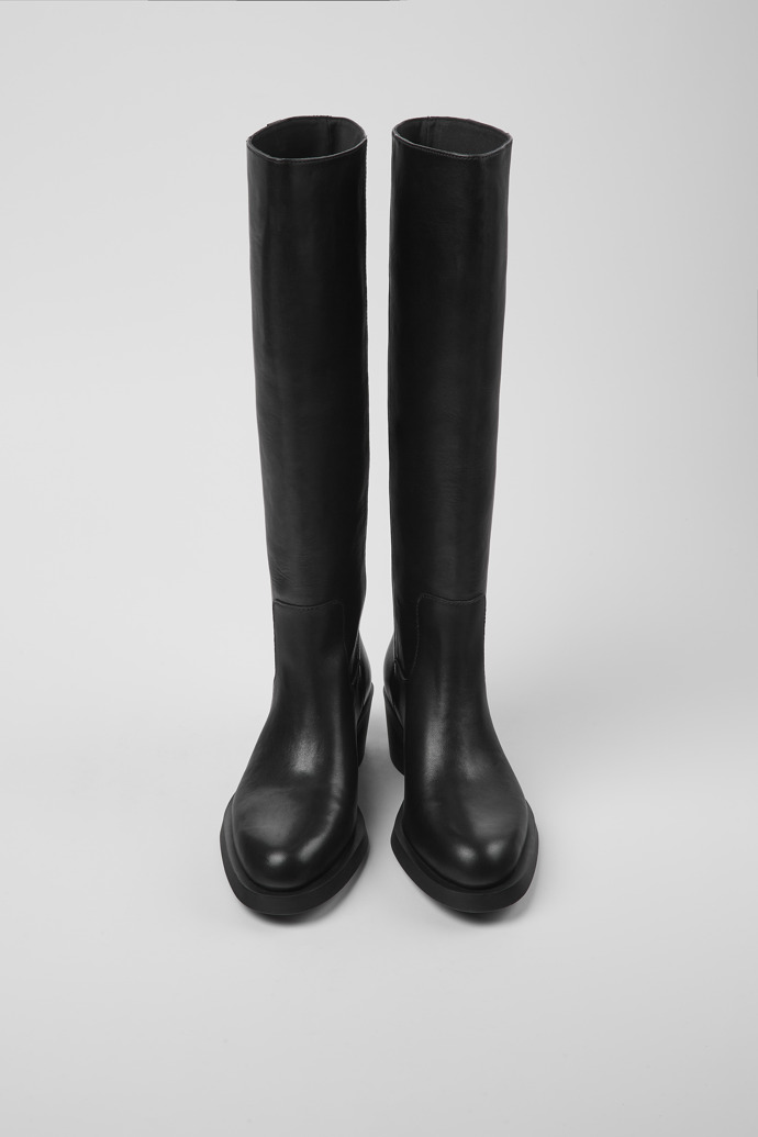 Bonnie Black leather boots for women