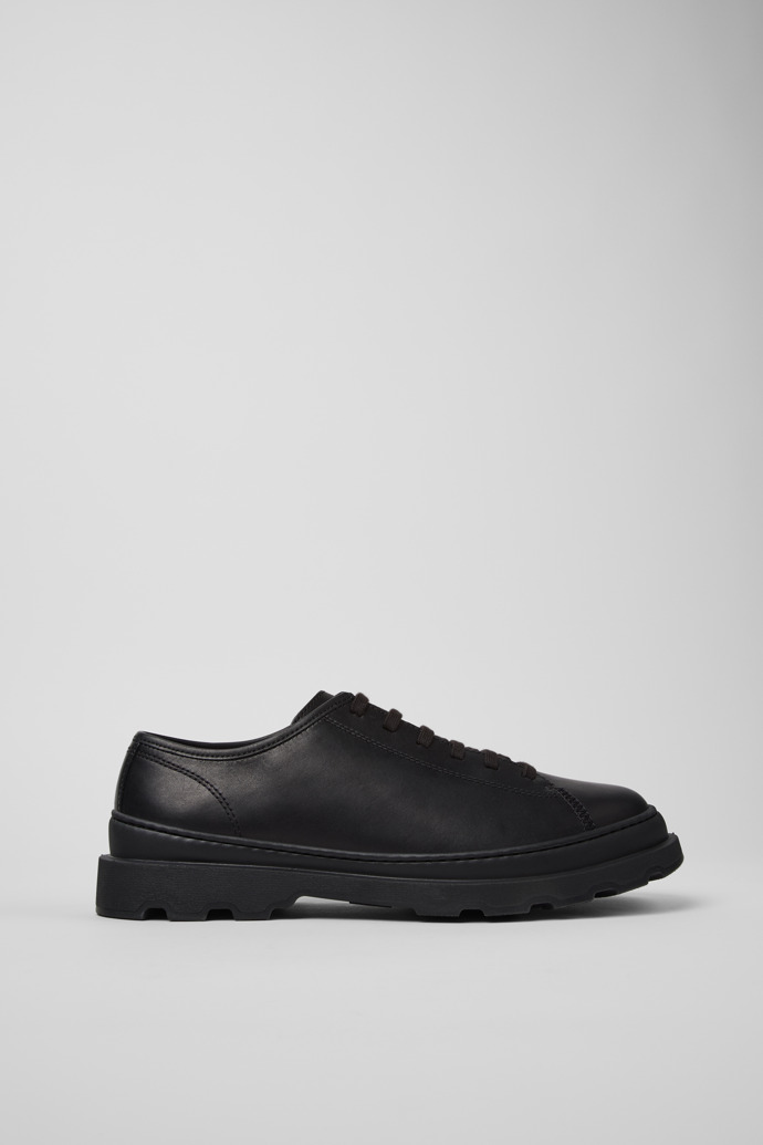 Brutus+ Black Leather Shoes for Men.
