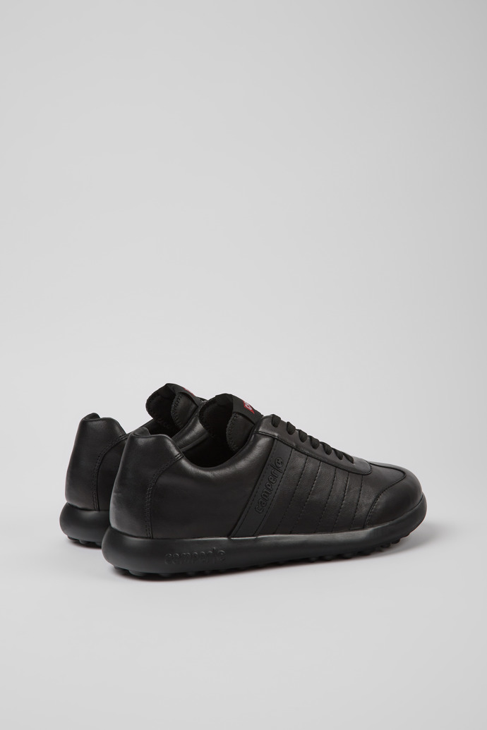 Pelotas XLF Black Leather Sneakers for Men.