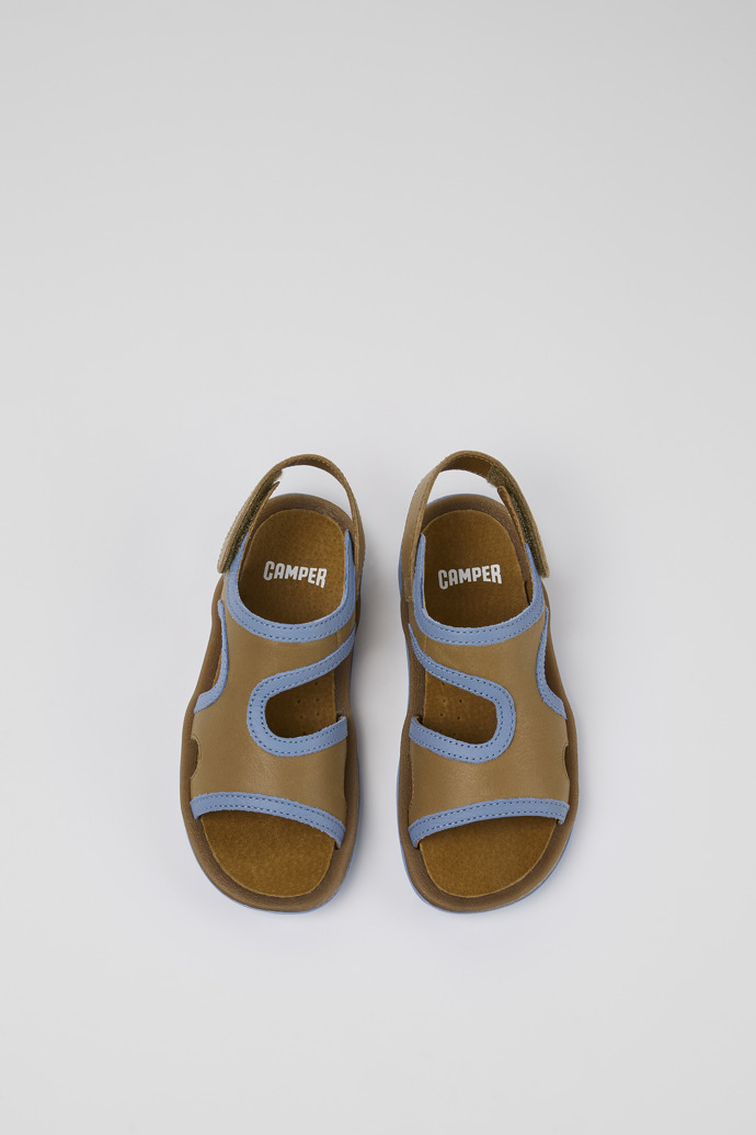 Bicho Brown Leather 2-Strap Sandal