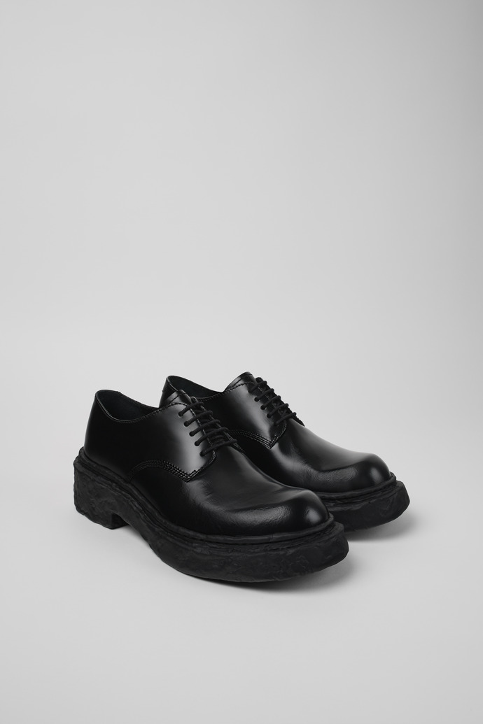 Vamonos Black Leather Bluchers