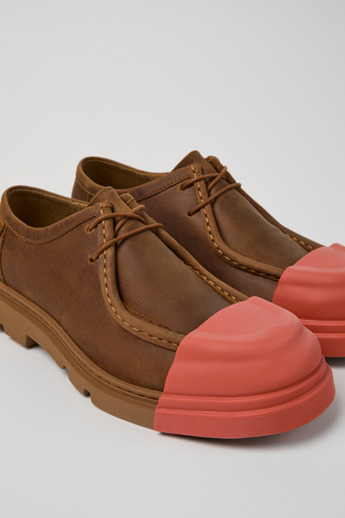 Junction Brown Regenerative Leather Shoes for Women.