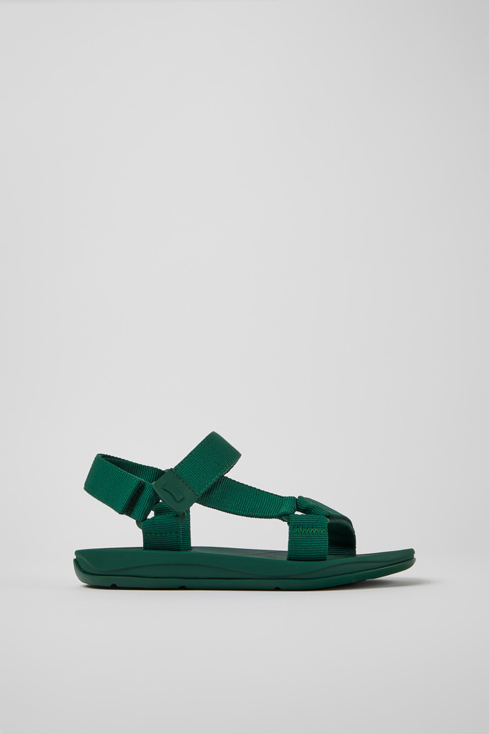 Match Green textile sandals for men