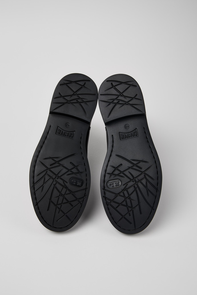 Dean Black Leather Ankle Boots for Men.