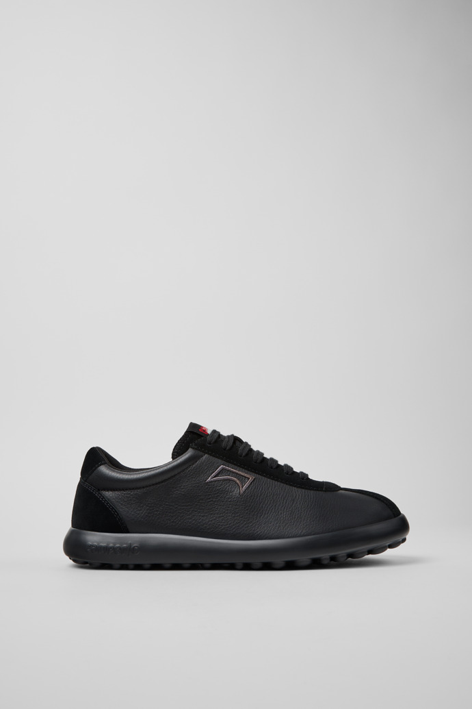 Pelotas XLF Black Leather and Nubuck Sneakers for Men.