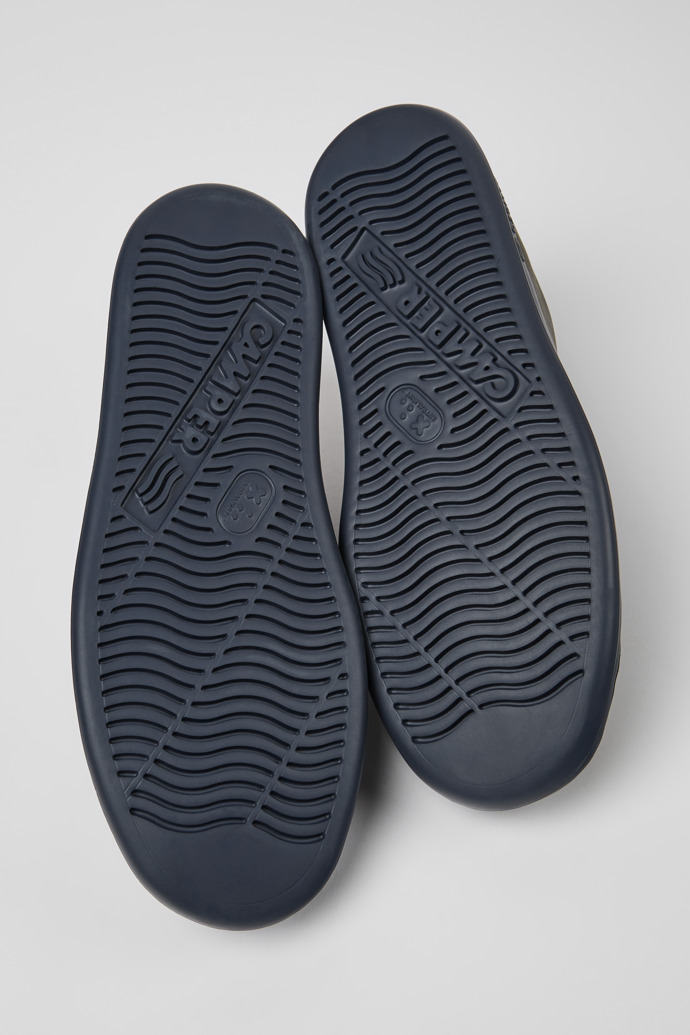 Runner Green leather sneakers for men