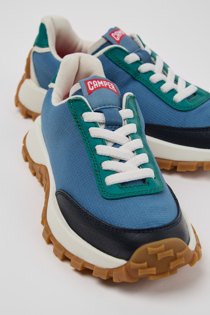 Drift Trail Multicolor Recycled PET and Leather Sneakers for Kids.